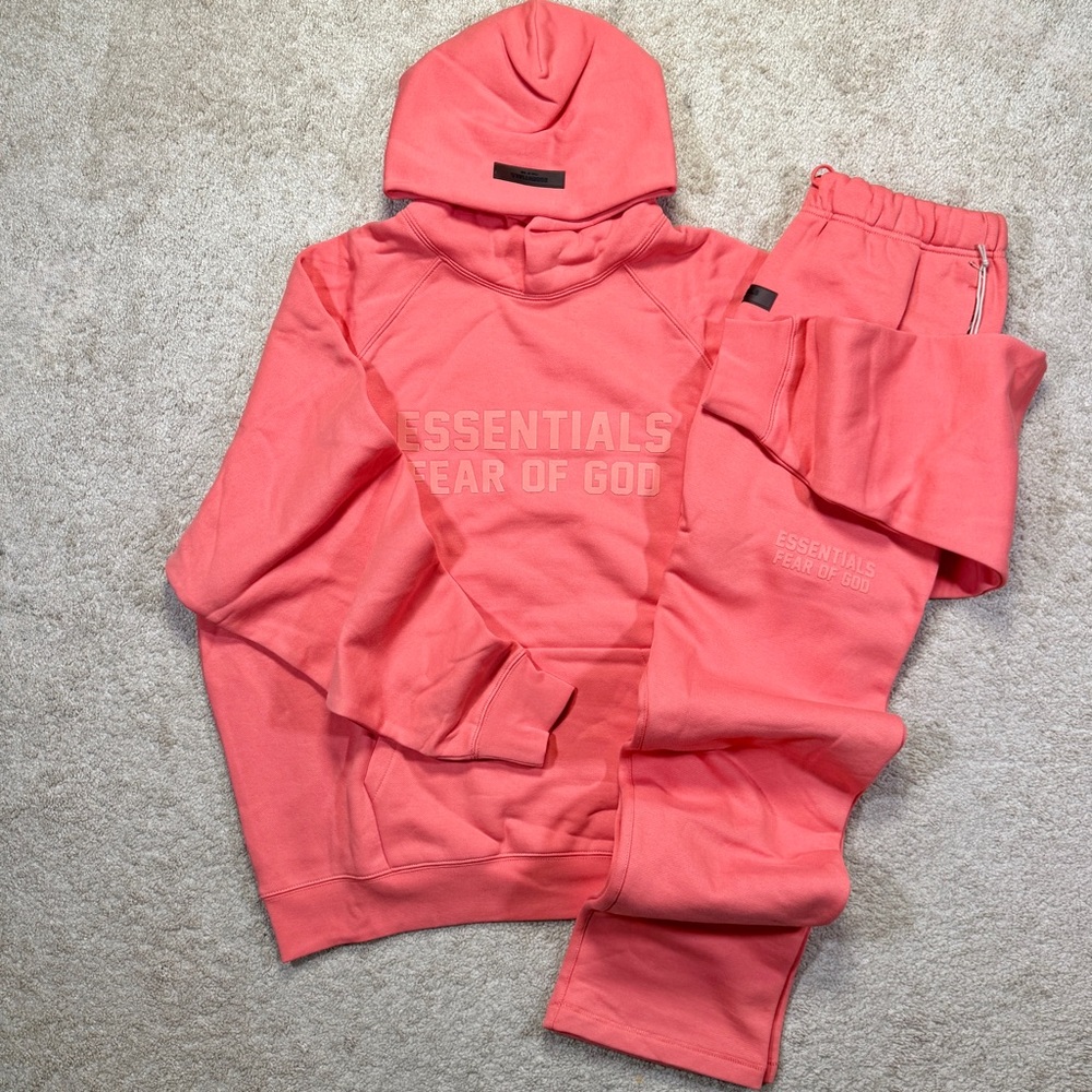 Essentials Fear of God 2pc Set Pink Coral MEDIUM